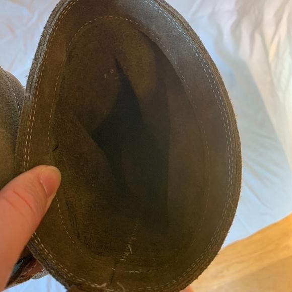 FRYE Strappy Jane Tall Boots Size 7 Gray Suede - Picture 8 of 14